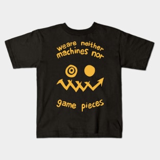 Heavenly Delusion Or Tengoku Daimakyou Anime And Manga Maru Yellow / Gold Hoodie Design We Are Neither Machines Nor Game Pieces Kids T-Shirt